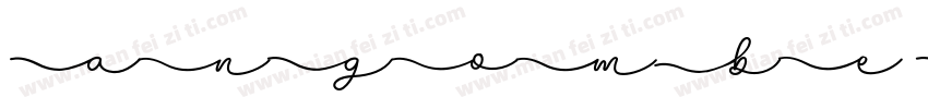 ANGOMBE Personal Use字体转换